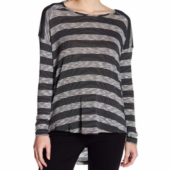 Tart Tops - Tart 100% Cotton Striped Drape Back Top Size M